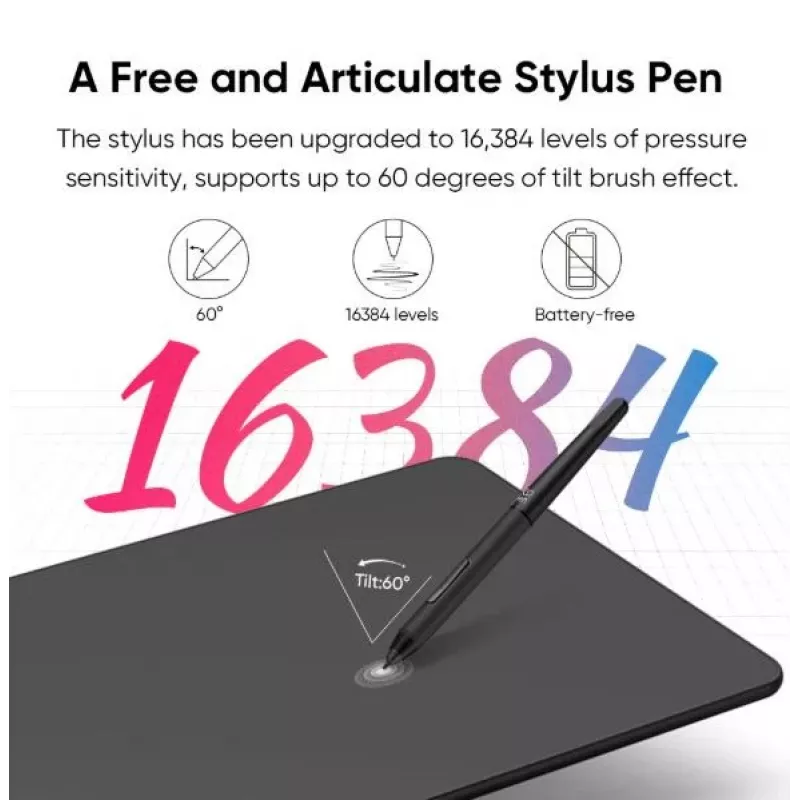 Graafikatahvel XP-Pen DECO 01 V3 — 5080 lpi, 254 x 158,75 mm, Must, USB (traadiga ja traadita)
