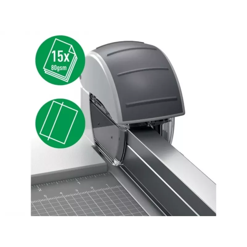 Leitz Straight Cut Blade Precision Office Trimmerile, 15 lehte, Plast, Teras, Hall, 14 mm, 40 mm, 48 mm