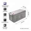 Laetav AGM-aku QOLTEC 53069 12V 200Ah varutoite- ja UPS-süsteemidele