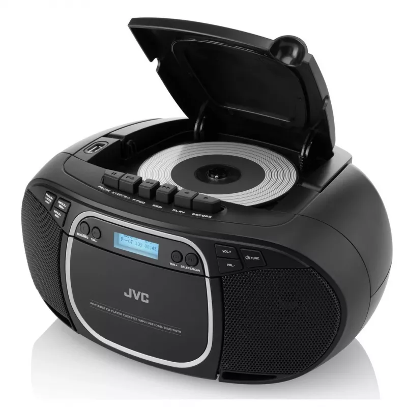 JVC RC-E561B-DAB CD-mängija Must Kaasaskantav CD-mängija