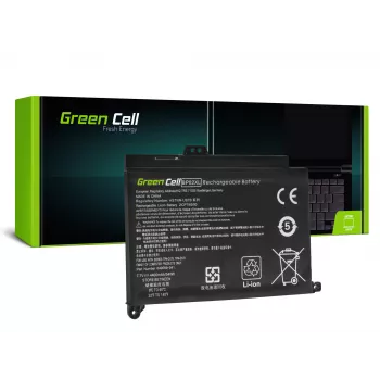 roheline Cell HP150 aku — liitiumpolümeer 4500 mAh, HP Pavilion 15-AU / 15-AW seeriale, must