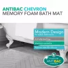 Vannimatt Beldray LA032647LGRYUFFEU7 Antibac Chevron mäluvahuga, antibakteriaalne, hall
