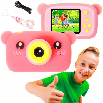 Laste digikaamera Extralink H25 PINK soovitatav vanus 3 aastat