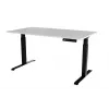 Elektriline reguleeritava kõrgusega laud cama meble MOON LONG 150x80 72–120 cm must/valge