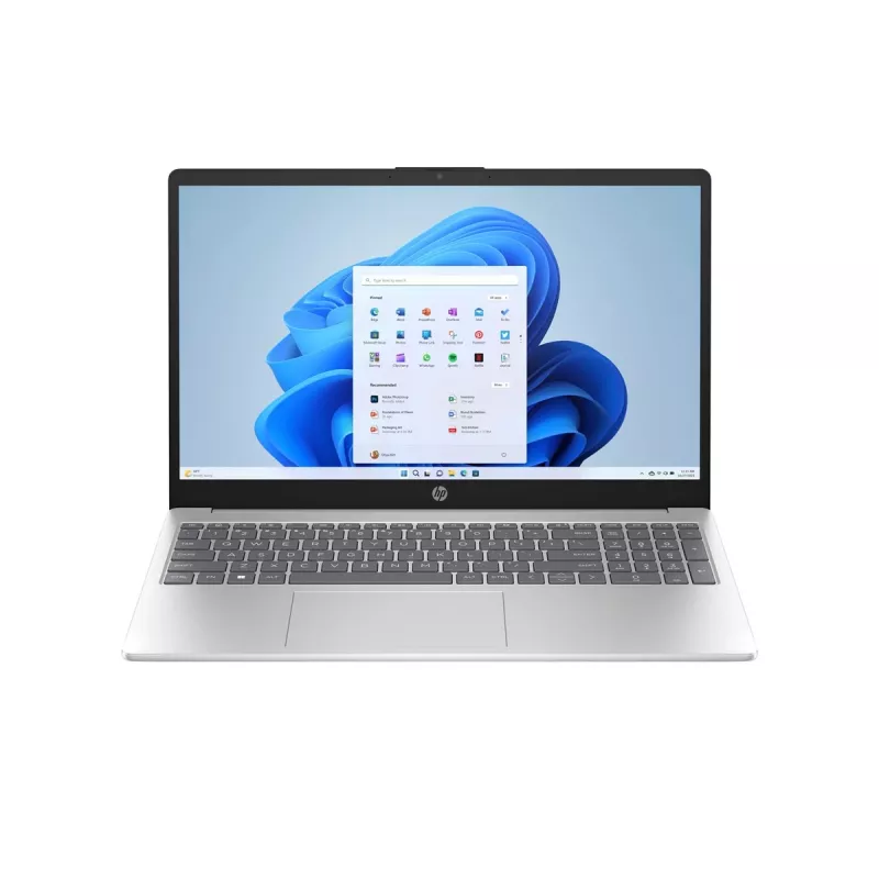 Sülearvuti HP 15-fc0041ny — Ryzen 5 5625U, 15,6-tolline FHD, 16 GB DDR4, 256 GB SSD, Vega 7, Windows 11, Natural Silver