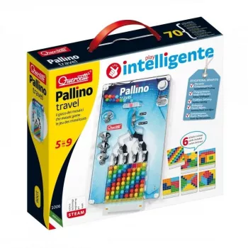 Hariduslik mosaiikmäng QUERCETTI Mosaici Pallino Coding Travel Version 1006 — kaasaskantav puldanõela komplekt kodeerimiseks