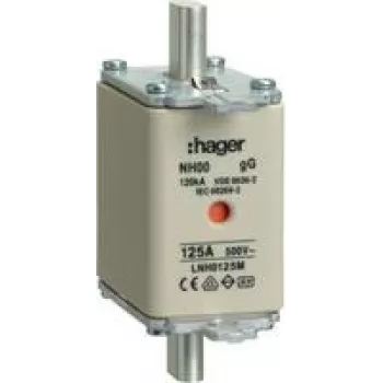 Hager LNH0125M. Laius: 21 mm, Sügavus: 79 mm, Kõrgus: 58,5 mm (LNH0125M)