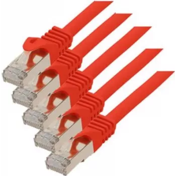 Võrgukaabel Punane Cat7 S/FTP RJ45-RJ45 1m ShiverPeaks