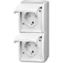 Busch Jaeger 20-02 EBW-54 pistikupesa CEE 7/3 Valge (2084-0-0722)
