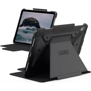 Urban Armor Gear UAG - Flip Case for Tablet - Vastupidav - polüuretaan (PU) - Must - Apple 11-tollise iPad Air M2 Wi-Fi, M2 Wi-Fi + Cellular, M3 Wi-Fi, M3 Wi-Fi + Cellular jaoks (1244731