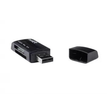 Natec MINI ANT 3 USB 2.0 kaardilugeja (SD, SDHC, MMC, M2, microSD), must (NCZ-0560)