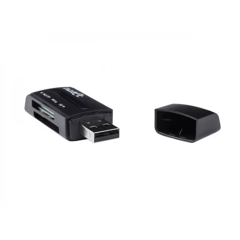 Natec MINI ANT 3 USB 2.0 kaardilugeja (SD, SDHC, MMC, M2, microSD), must (NCZ-0560)