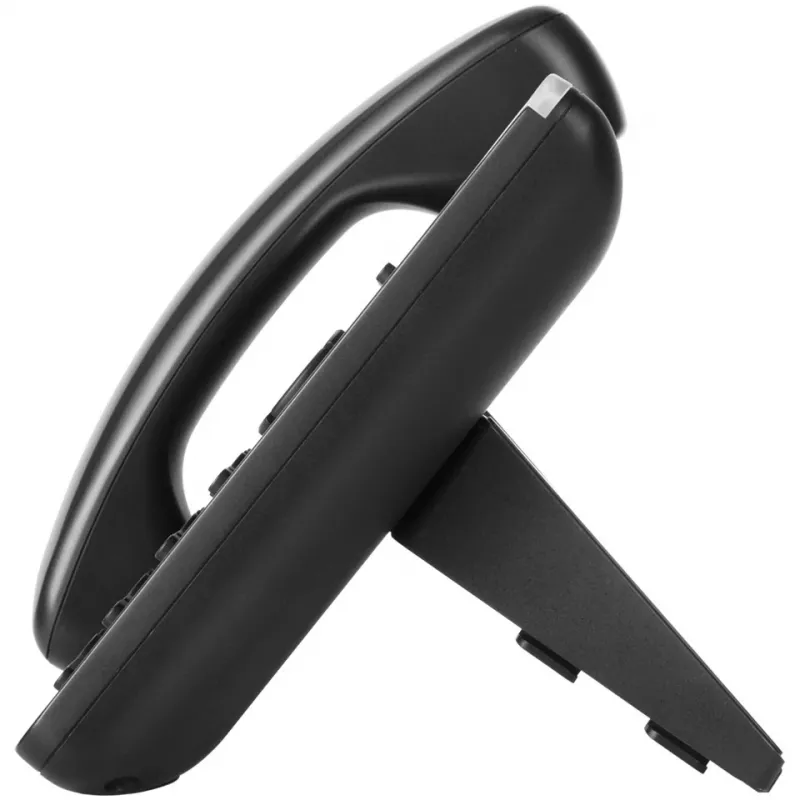 DECT-telefon Grandstream GXP1610 — must, LCD 132×48 px, peakomplekt (RJ-9), 1 telefonitoru, telefoniraamat 500, kõlaritelefon