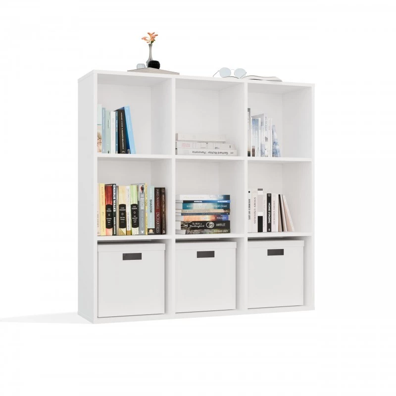 MALAX 3x3 H Valge SHELVING UNIT