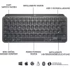Logitech MX Keys Mini - Klaviatuur - taustvalgustusega - Bluetooth - QWERTZ - Šveitsi - Grafiit (920-010485)