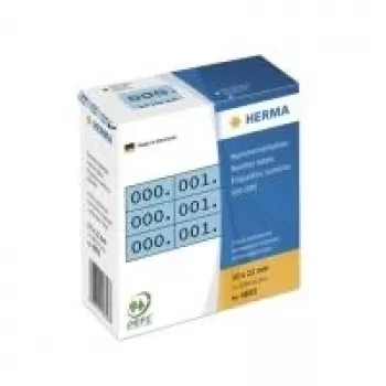 Numbrimärgised kolmiknumbrid HERMA 4803