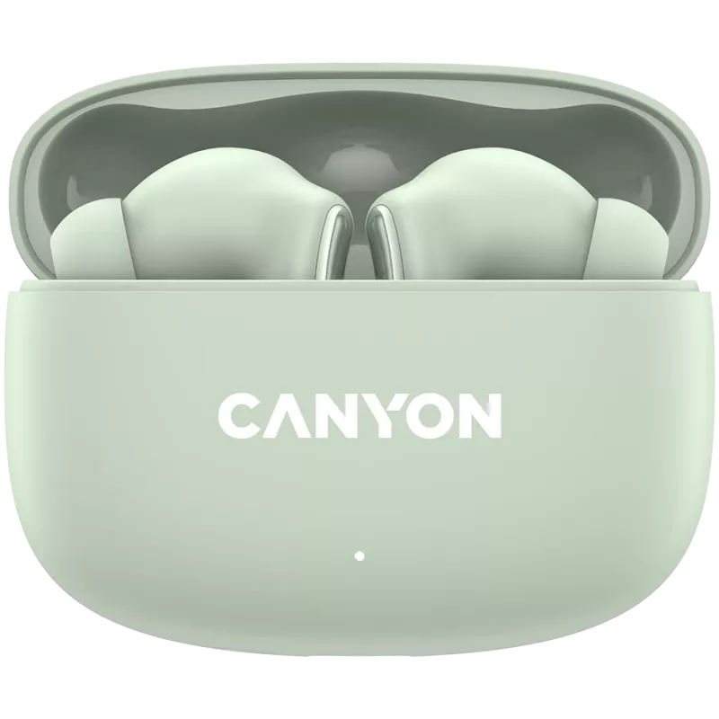 Canyon TWS-9 CNS-TWS9G Kõrvaklapid – True Wireless – Bluetooth 5.4 – In-Ear – 6h + 30h tööaeg – USB-C laadimiskarp – Puutetundlik juhtimine – Roheline