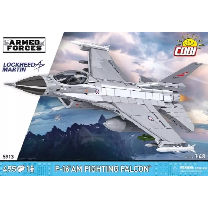 Cobi Building Set F-16AM Fighting Falcon, 495 tükki, mudel