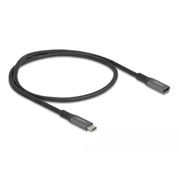 DeLOCK USB-pikenduskaabel USB USB-C isaselt emasele 10 Gbps 0,5 m hall metallist