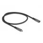 DeLOCK USB-pikenduskaabel USB USB-C isaselt emasele 10 Gbps 0,5 m hall metallist