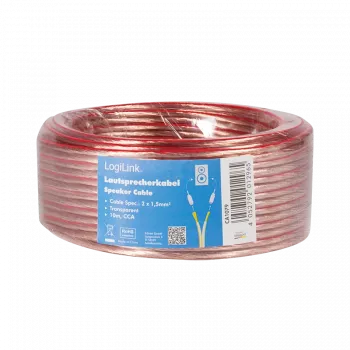 LogiLink CA1079 10m läbipaistev helikaabel (CA1079)
