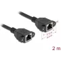 DeLOCK 90785 võrgukaabel must 2 m Cat6a S/FTP