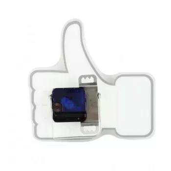 NeXtime kell 5185wi Mini Thumbs Up, 20,5x21 cm, sein, valge/hõbedane