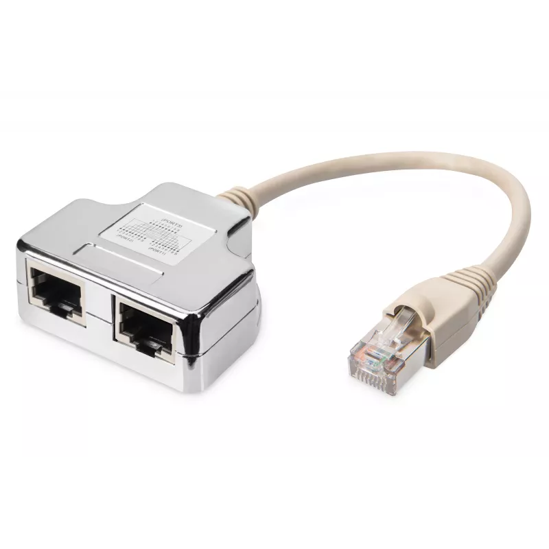 Plaastrikaabli adapter Digitus CAT 5e varjestatud 1:1