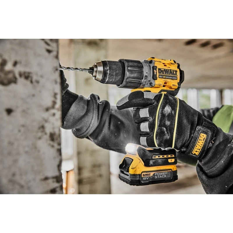 Püstolkäepidemega puur DeWalt DCD805NT-XJ — 18 V harjadeta, 2000 p/min, 90 N·m, 13 mm padrun, 1,34 kg