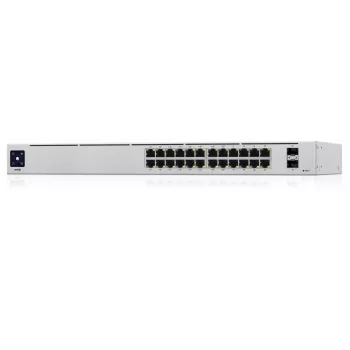 Ubiquiti UniFi 24-port PoE hallatav L2/L3 Gigabit Ethernet (10/100/1000) Power over Ethernet (PoE) 1U hõbedane