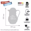 Termos ROTPUNKT 1,2 L, elevandiluu — 24 h kuum / 36 h külm, käepide, 199×255 mm