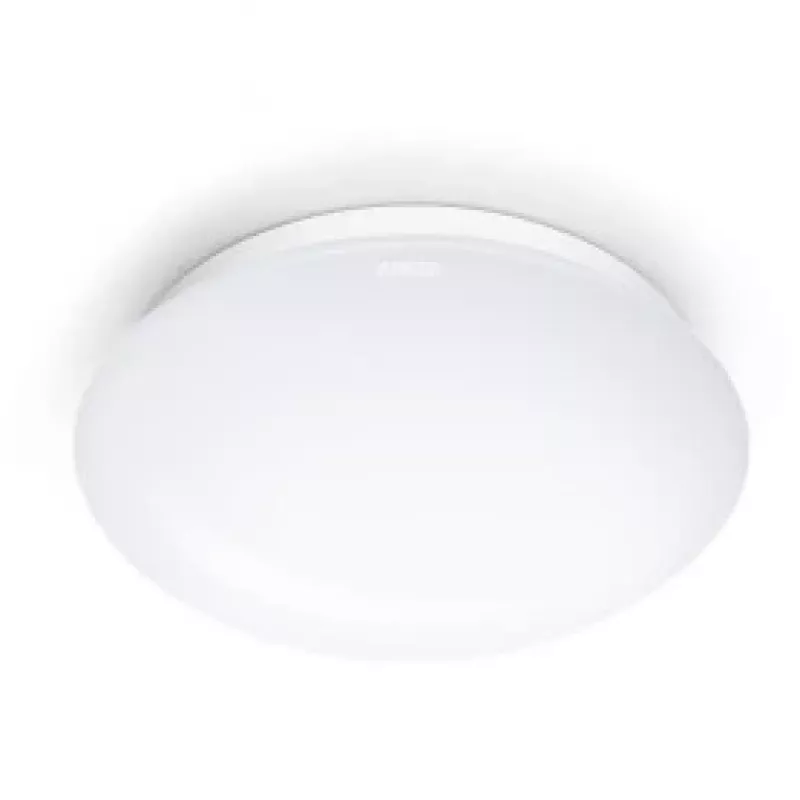 Laelamp Steinel RS 16 L, E27 pesa, 100 W, valge, ümmargune, Ø 27,5 cm, kõrgus 95 mm, liikumisandur
