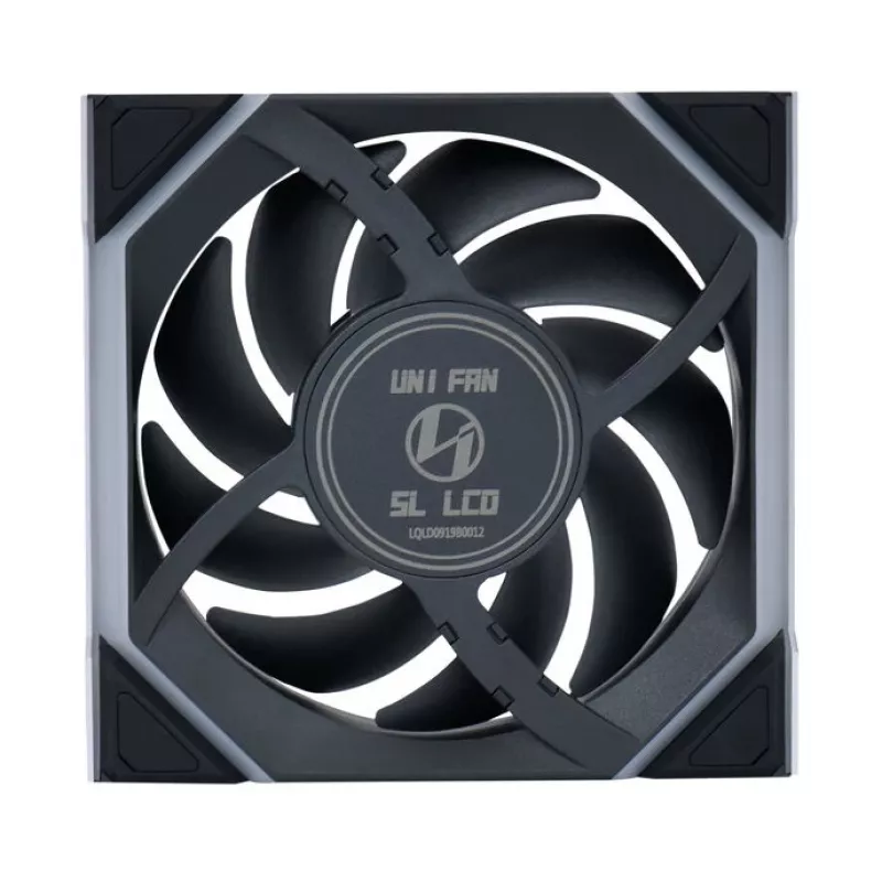 Ventilaator Lian Li UNI FAN SL Wireless LCD 120 12 cm Must 31 dB 51.45 cfm
