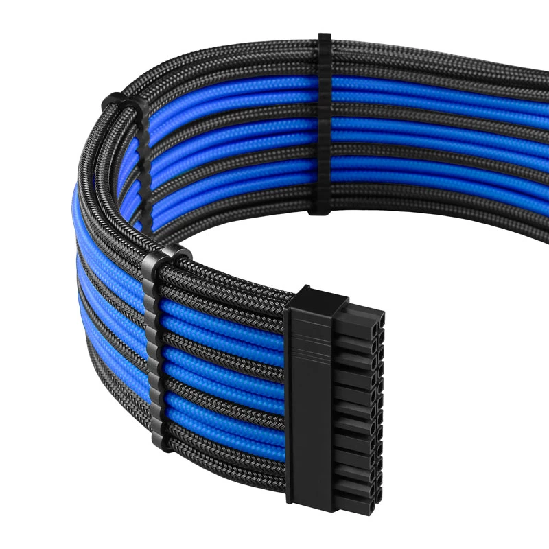 CableMod CableMod PRO ModMesh 12VHPWR kaablipikenduskomplekt must/sinine — 12VHPWR GPU toitepikendus