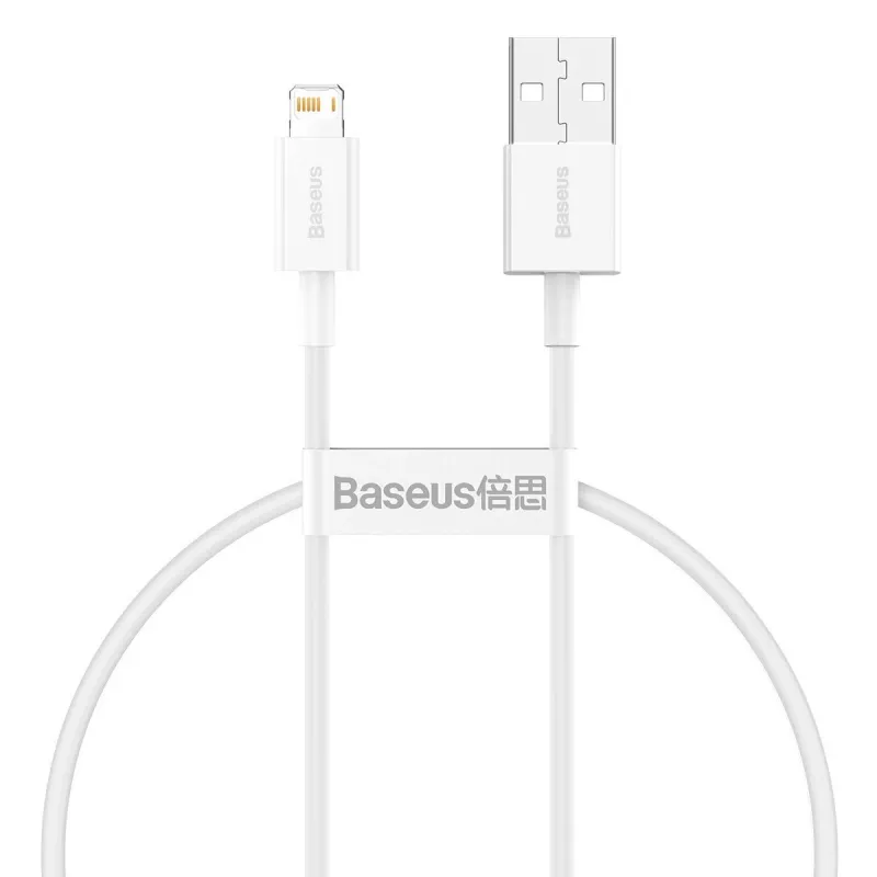 Baseus Superior Series kaabel USB-Lightning, 2,4A, 0,25m (valge)