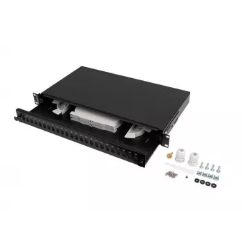 Valguskaabli jaotuskarp Rack 1U 24x SC LC 19
