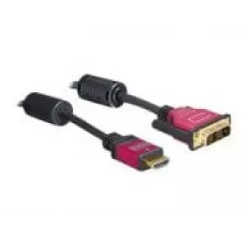 HDMI-DVI-kaabel DeLOCK 84343 3,0 m isane/isane