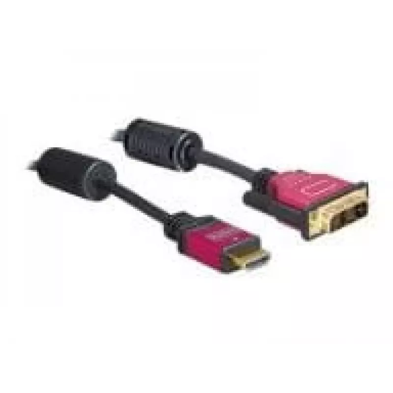 HDMI-DVI-kaabel DeLOCK 84343 3,0 m isane/isane