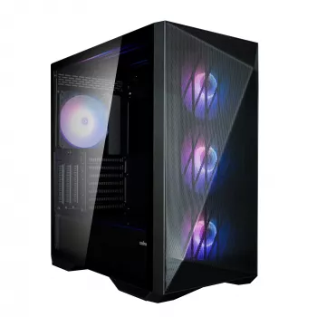 Zalman Z9 Iceberg MS Must ATX Mid Tower PC korpus koos 4x 140 mm ARGB ventilaatoriga - Midi/Mini Tower - ATX