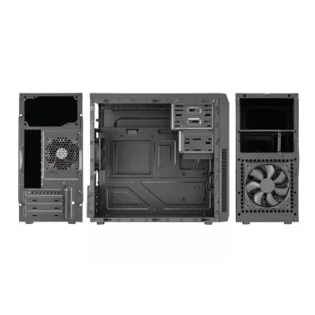 Korpus | GOLDEN TIGER | Toetatud emaplaadi vormitegurid micro ATX | Must | Midi Tower | Baltimore 530 | BALTIMORE5302USB2+2USB3