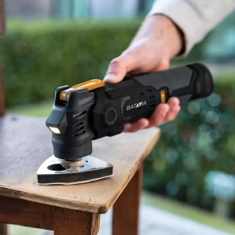 Batavia B.V. | 12V juhtmeta vibratsioonivastane multitööriist - Fixxpack 2.0 komplekt (sisaldab 2.0Ah akut ja USB-C laadimiskaablit)