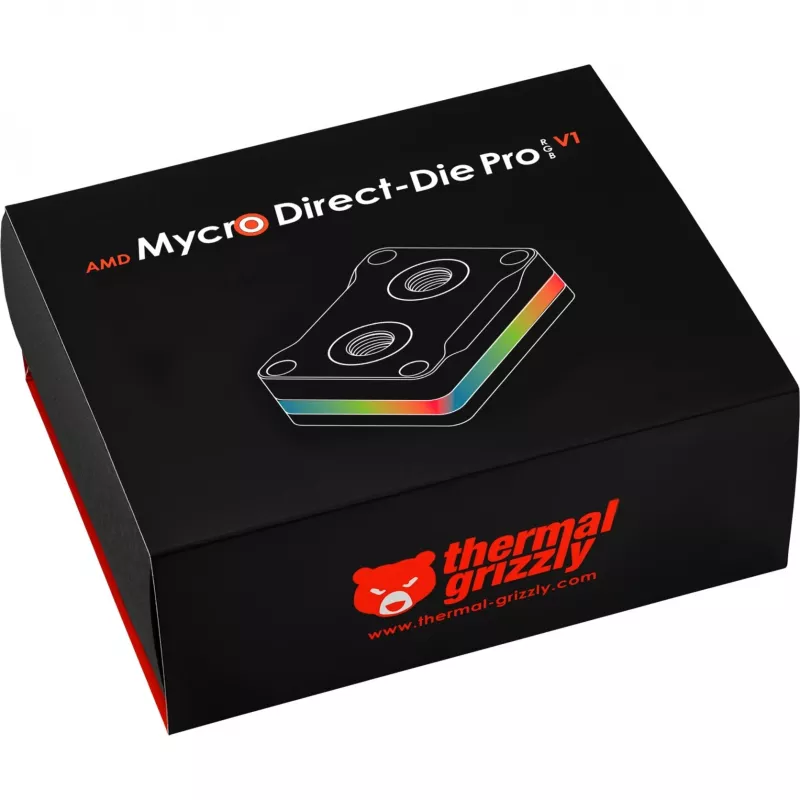 Thermal Grizzly AMD Mycro Direct-Die Pro RGB V1 protsessori veejahuti, must