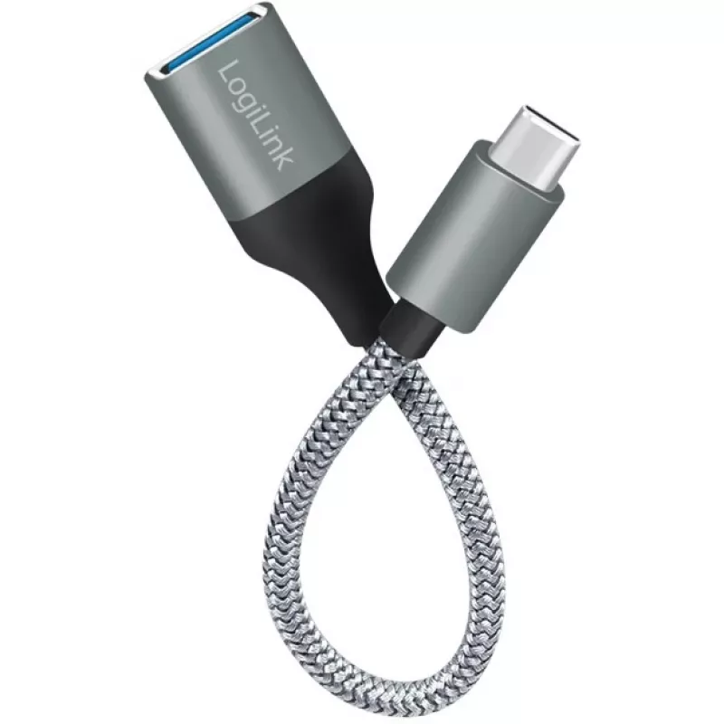 LogiLink USB 3.2 Gen1 USB-C adapter C/M USB-A/F OTG alumiinium 0,15 m