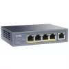 Võrgukommutaator Cudy GS1005P — 5-pordine Gigabit Ethernet 4 PoE-pordiga, 60 W koguvõimsus, metallkorpus, rack-paigaldatav