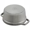 Staub 40509-312-0 kastrul 5,25 L ümmargune grafiit, hall