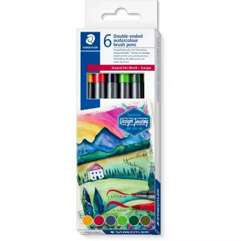 Värvipliiatsite komplekt Staedtler Design Journey Ümber Maailma Euroopa Set 3001 C6-1