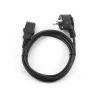Gembird PC-186 toitekaabel must 1,8 m CEE7/4 C14 pistikuga