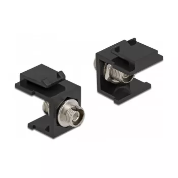Keystone-moodul DELOCK 86851, lame FC-pistik, must, 16,5×24×21,8 mm