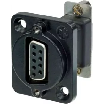 Neutrik NADB9FF-B kaabeladapter VGA must - roostevaba teras (NADB9FF-B)
