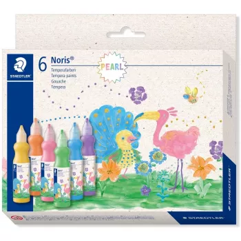 Temperavärvi komplekt Staedtler 8853M C6 — pudelivorming, 6 värvi (roheline, oranž, roosa, violetne, kollane)